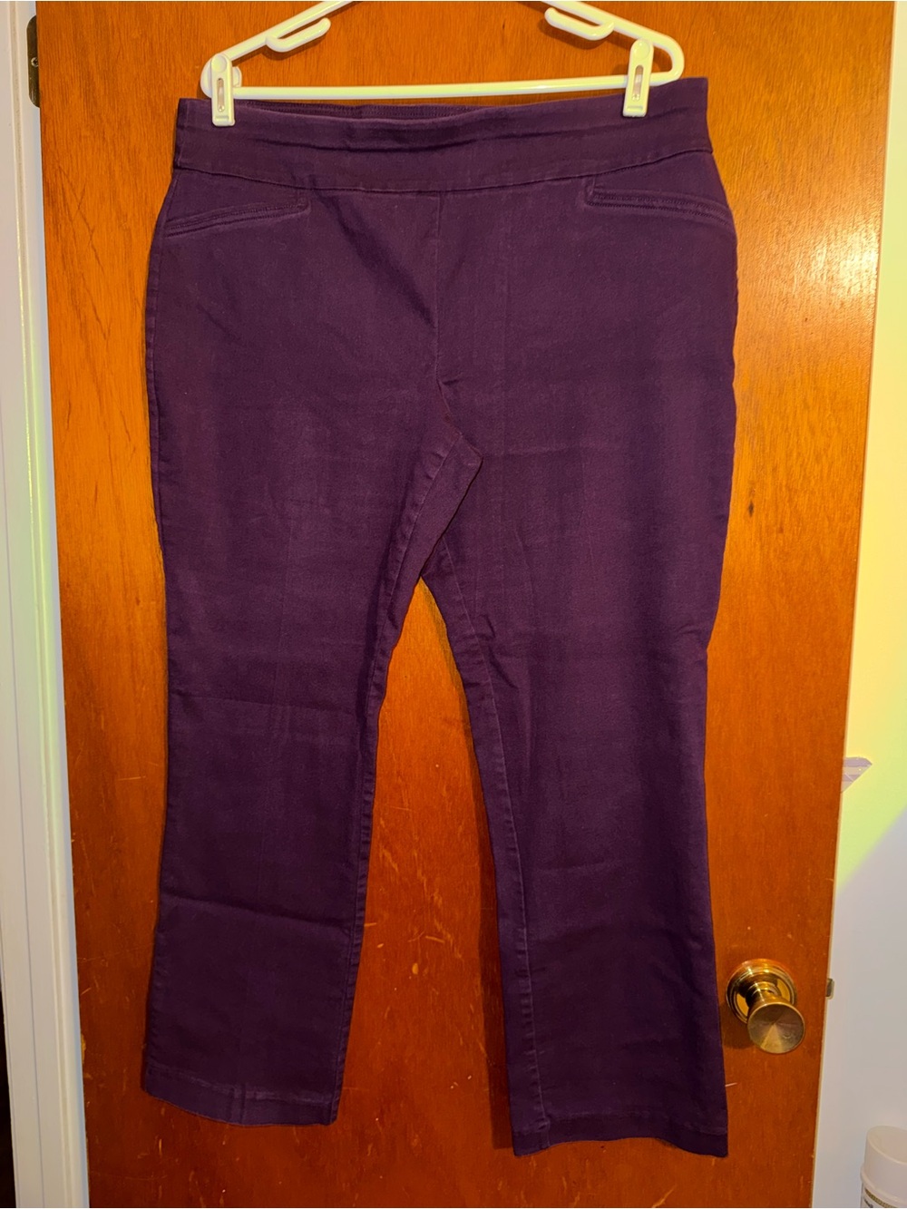 croft & barrow Purple Boot-Cut Stretch Jeans